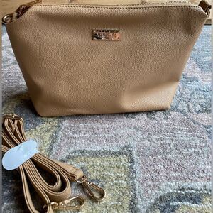 Bebe Faux Material The Camel in Color Purse
